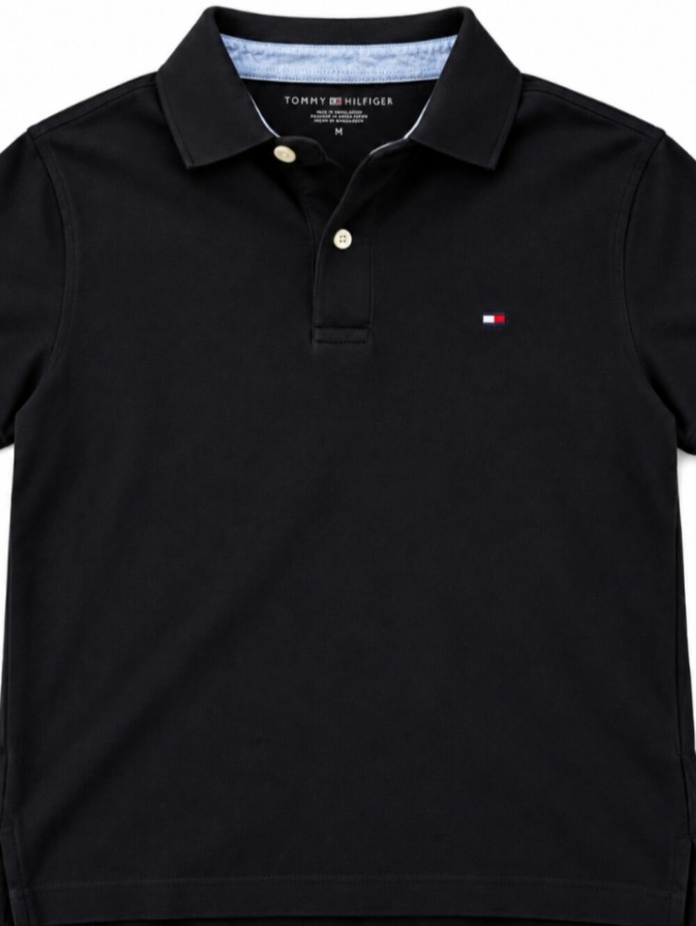 Black Tommy Hilfiger Polo